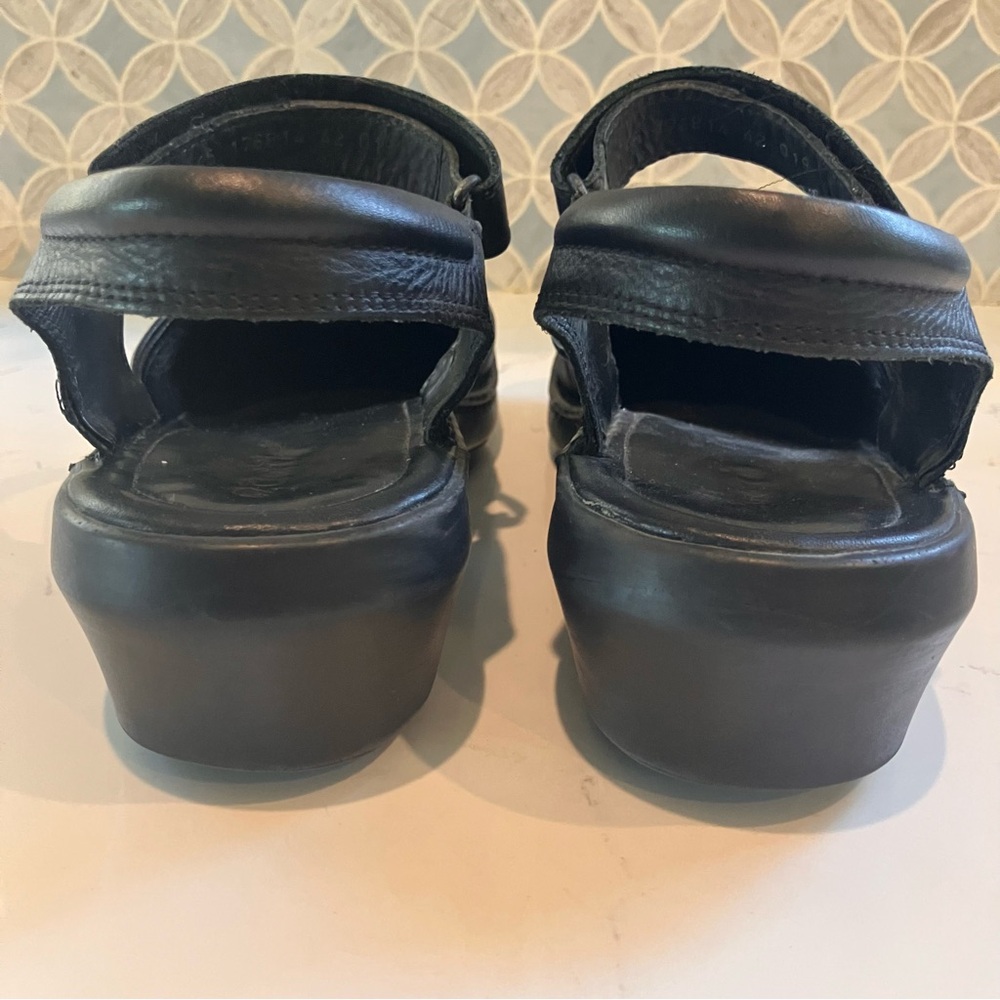 ECCO Women's Mary Jane Slingback Comfort Shoes Black Leather 42 (US 11) - Picture 7 of 12